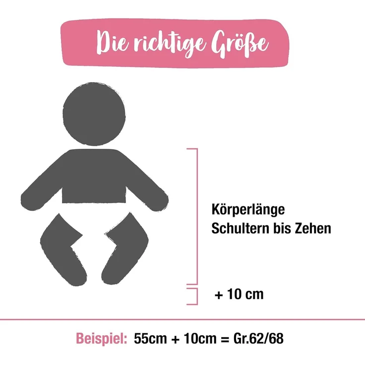 Ehrenkind® Baby Sommerschlafsack Rund | Bio-Baumwolle | Sommer Schlafsack Gr. 50/56 Jade Tropfen | Schlafsack Baby Schlafsack Kinder – Bild 4