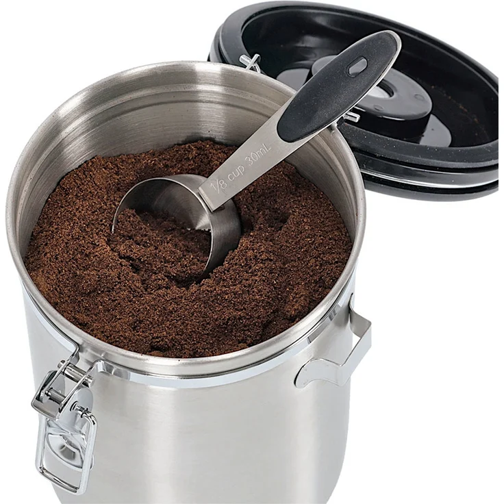 ZELLER 27367 Kaffeedose mit Löffel 1700 ml, Edelstahl/Kunststoff, Ø 12 x 19 cm – Bild 4