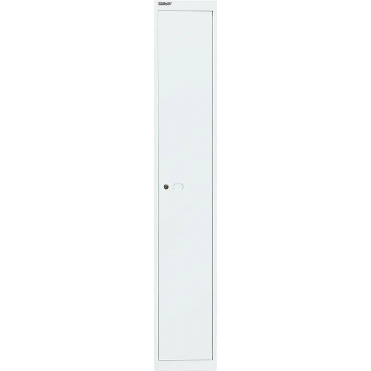 Bisley Garderobenschrank Office, 1 Abteil, 1 Fach, T 305 mm, Farbe verkehrsweiß