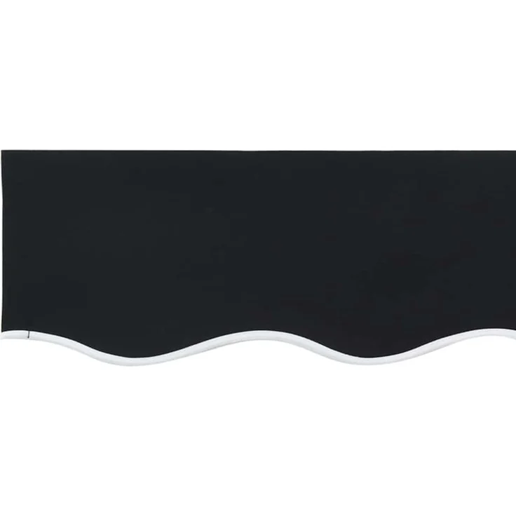 vidaXL Markisen-Ersatzstoff Schwarz 400 x 200 cm Segeltuch 42000543 – Bild 5