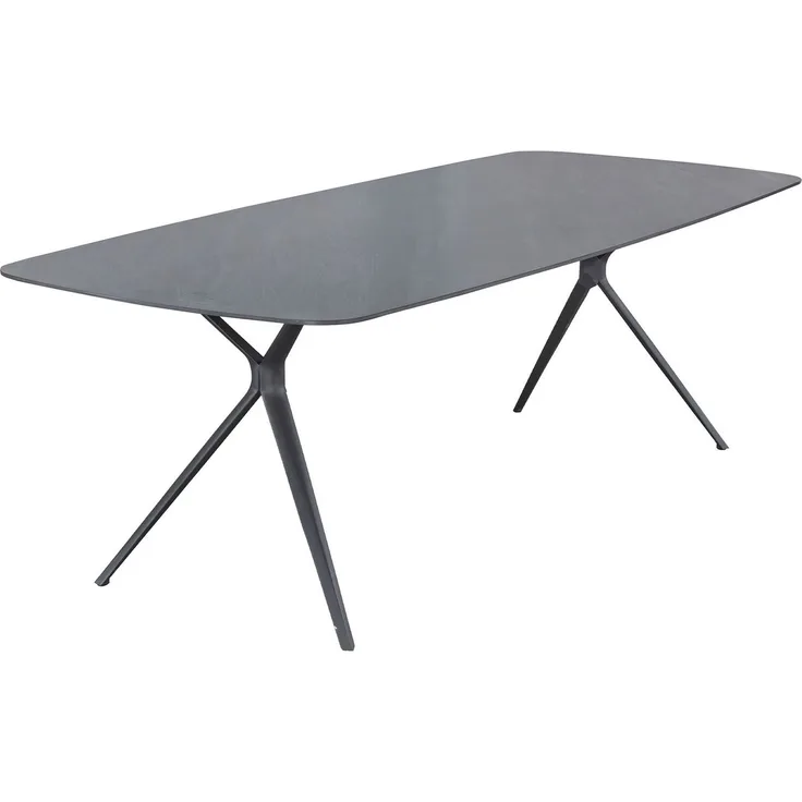 Gartentisch Cliff / Bari, Stein, Schwarz, 240 x 75 x 100 cm