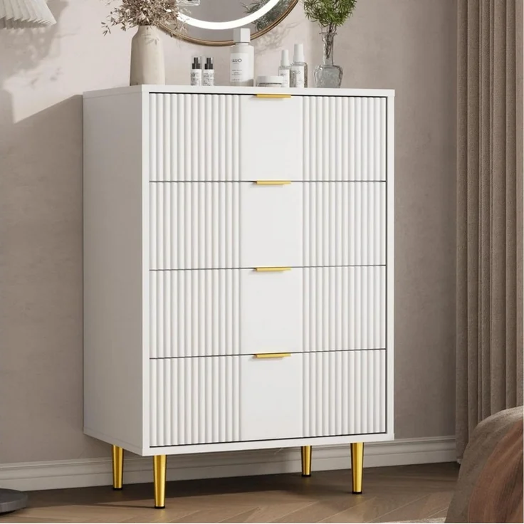 GarveeMore Kommode mit 4/ 5 / 6 Schubladen Sideboard Komodenschrank Schubladenschrank – Bild 1