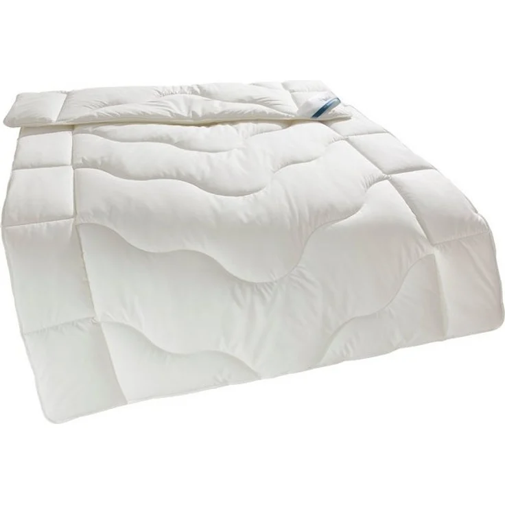 Beco Kunstfaserbettdecke EcoWell Bettdecken für Sommer und Winter, Decke, Füllung: Polyester, Bezug: Bio-Baumwolle oder nachhaltiger Microfaser-Feinbatist uni, samtweich, Bettdecke 135x200 cm, 155x220 cm und weitere Größen, blauer Engel – Bild 4