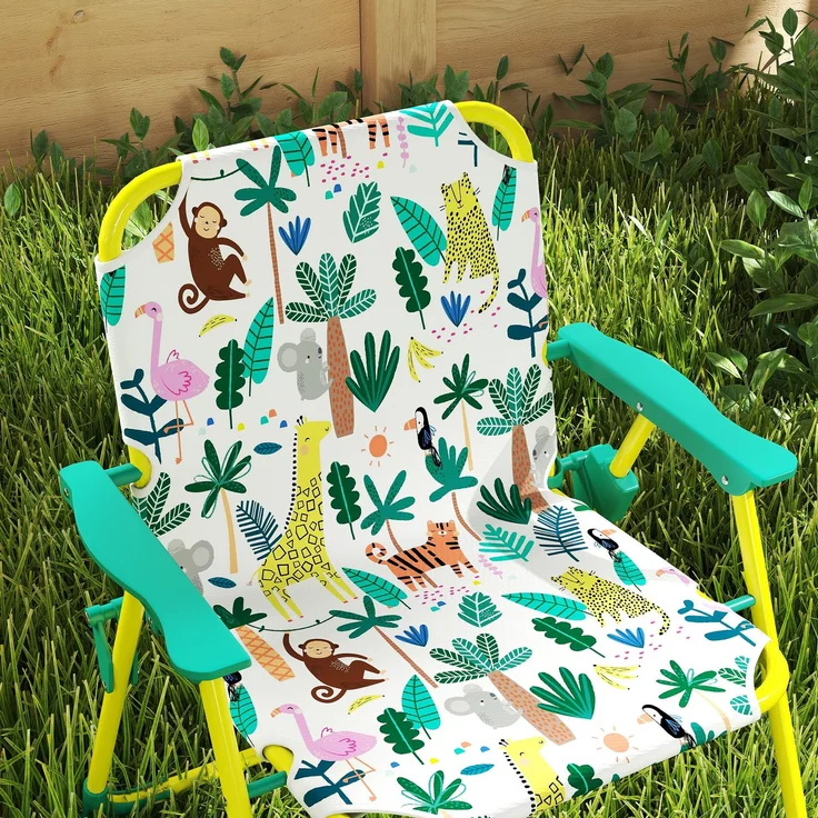 AIYAPLAY Garten-Kindersitzgruppe, Stahl, Polyester, Grün, 49,5L x 49,5B x 50H cm – Bild 9