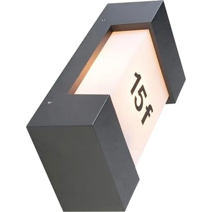 Qazqa Außen-Wandleuchte Tide, ohne Leuchtmittel, E27, Dunkelgrau, Modern, Aluminium, 1-flammig – Bild 8