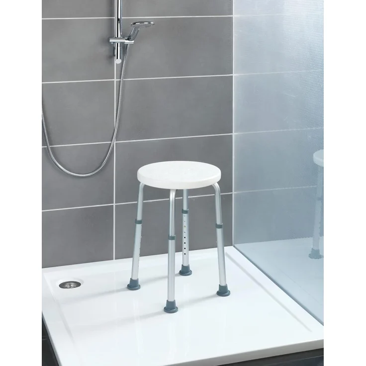 WENKO SECURA Badhocker, höhenverstellbar, 120 kg Tragkraft, für Dusche und Wanne – Bild 11
