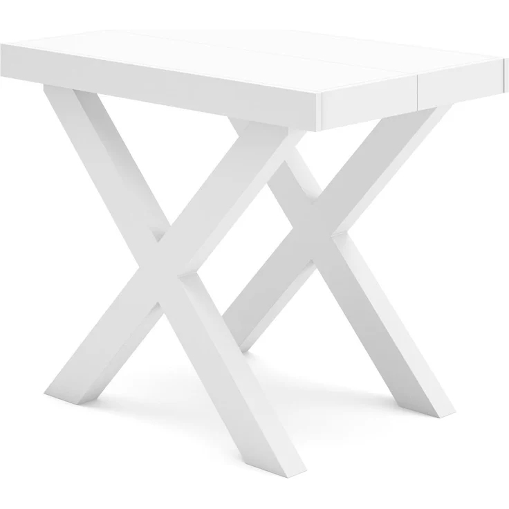 Skraut Home | Ausziehbarertisch | Multifunktionaler ausziehbarer | 160 | Für 8 Gäste | Massivholz Beine | Moderner Stil | Weiß – Bild 6