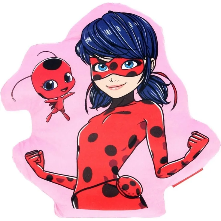 Miraculous Ladybug Kuschelkissen – Flauschiges Kopfkissen für Mädchen & Jungen