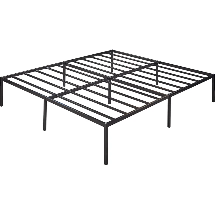 Metallbett Vårdö 160x200 cm Schwarz [en. casa] – Bild 4