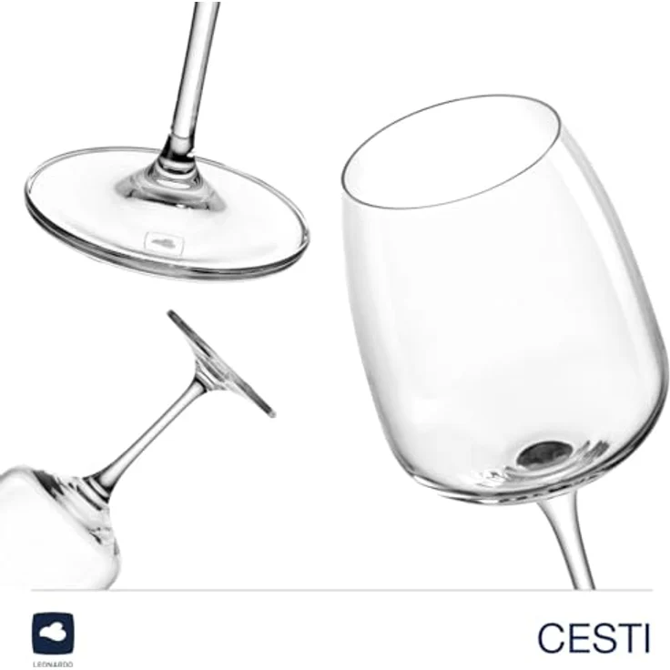 LEONARDO Weißweinglas Rieslinggläser CESTI + Poliertuch, 7-tlg, Kristallglas, 6 Riesling-Gläser mit Poliertuch – Bild 6
