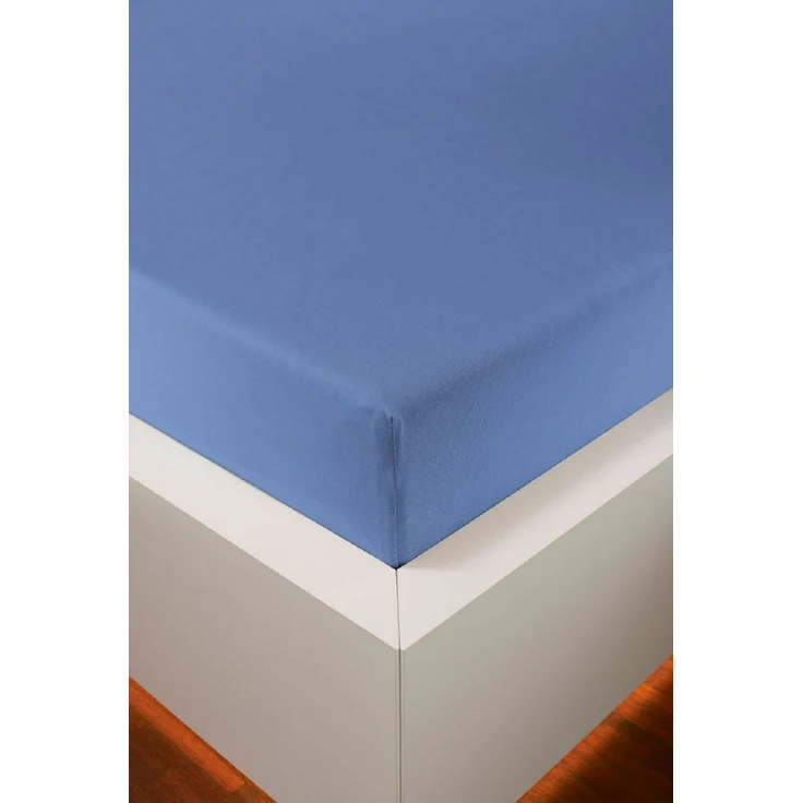 Jersey-Bezug für Seitenschläferkissen Kissenbezug 40x140 cm Baumwolle Mittelblau