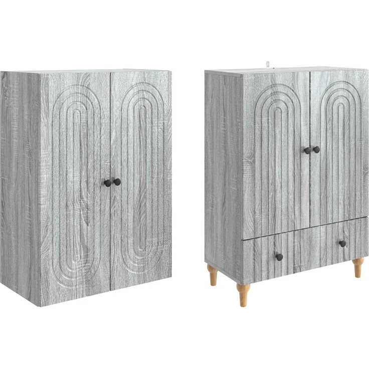 vidaXL Schrankset 2 pcs 66 x 34,5 x 95 cm Holzwerkstoff 3416436 – Bild 3