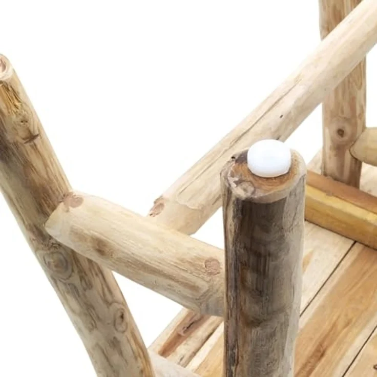 Spetebo Blumenhocker Teakholz Blumenhocker natur rechteckig - 43 x 38 cm (Anzahl, 1 St, Stück), Lieferung erfolgt fertig montiert – Bild 5