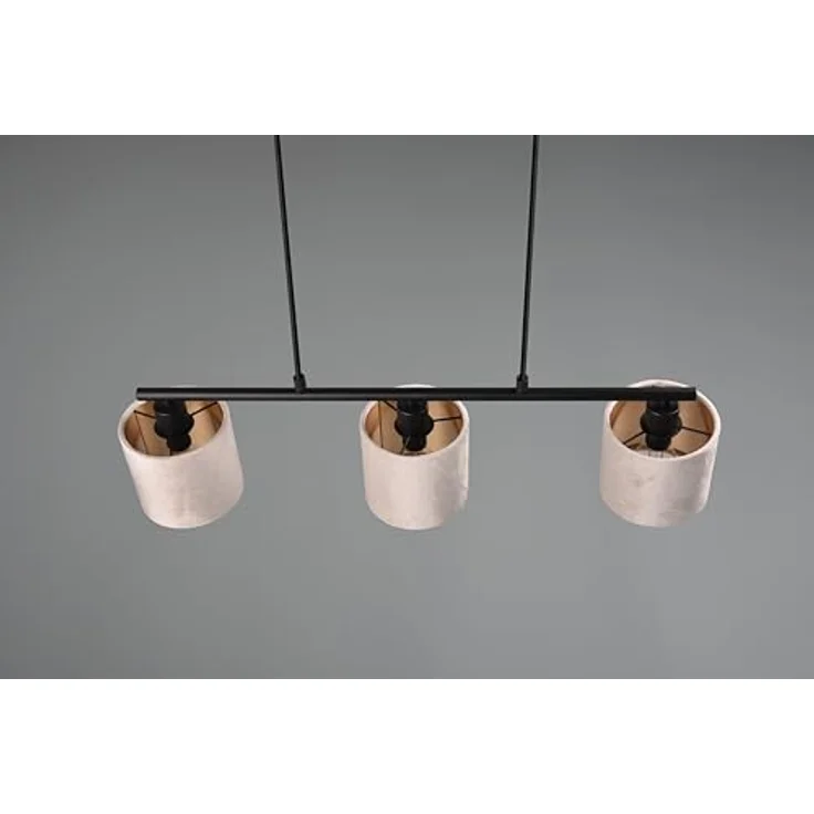 Trio Pendelleuchte Julieta 3-flammig Beige, 66 cm x 12 cm, zeitloses Design mit goldener Innenseite – Bild 9
