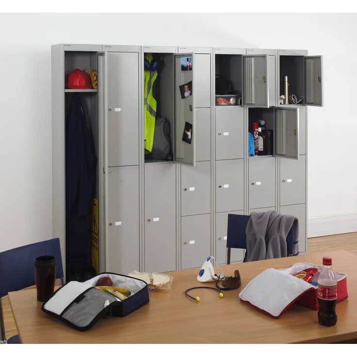 Bisley Garderobenschrank Office, 1 Abteil, 1 Fach, T 457 mm, Farbe oxfordblau – Bild 4