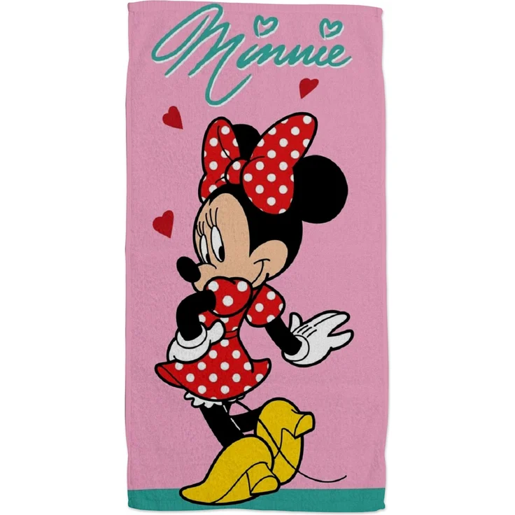 Disney Minnie Mouse Badehandtuch – Hautfreundliches & strapazierfähiges Handtuch 70x140 cm – Bild 2