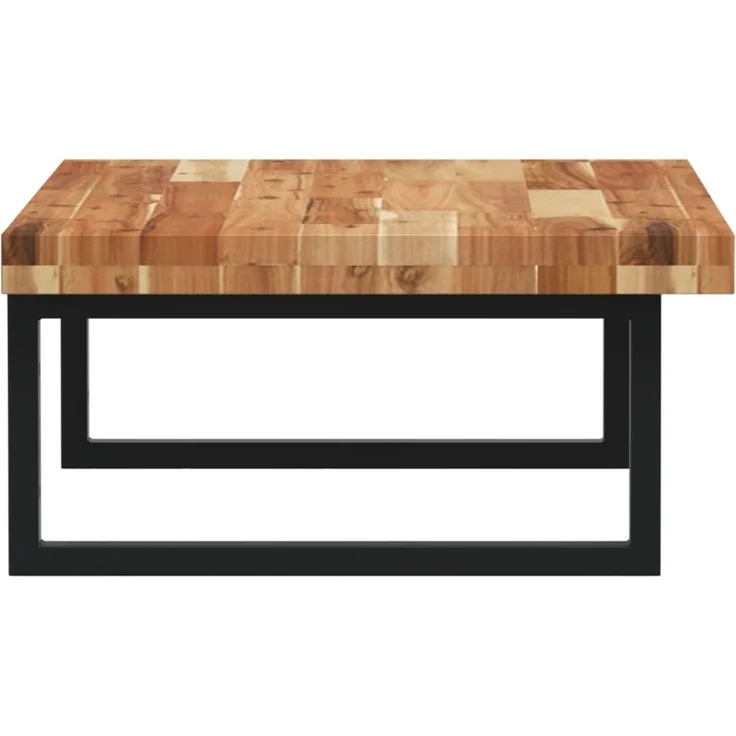 vidaXL Waschbeckenregal Wandmontage Stahl und Akazienholz 3302857 – Bild 5