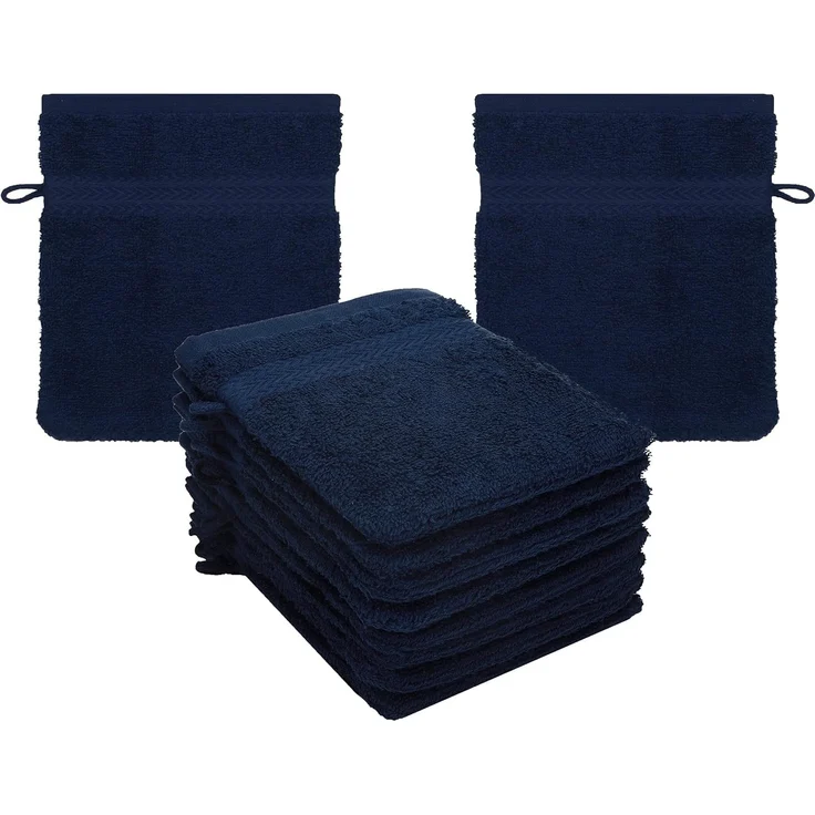 Betz Seiftuch 10-tlg. Waschhandschuhe-Set PREMIUM 100% Baumwolle 16x21 cm