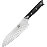 Alpha-Royal Japanese Serie 7" Santoku-Messer Damaszener-Stahl Schwarz
