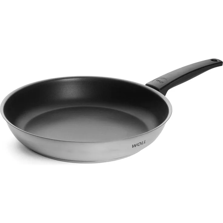 WOLL Bratpfanne Concept Edelstahl 18/10 Ø 28 cm mit ILAG Ultimate Antihaft 5 mm Kapselboden Alle Herdarten inkl. Induktion bis 200 °C Spülmaschinenfest Schüttrand