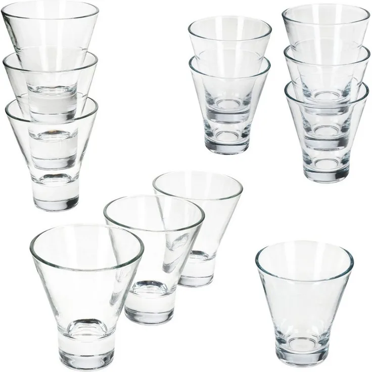 MamboCat Dessertschale MamboCat YPSI 12x Dessertgläser Glas 150ml&170ml Dessert Snacks Shots, Glas