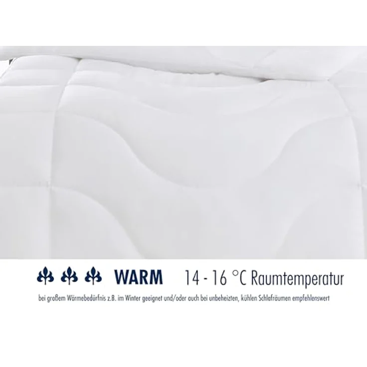 Irisette warme Winterdecke Steppbett Lotte, mit Top Cool Gewebe, 95 Grad waschbar, inkl. Aufbewahrungstasche, 135x200 cm, weiß – Bild 5