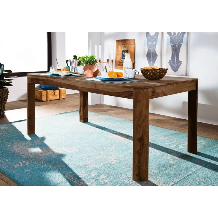 Esstisch Sheesham 160 x 90 x 76 smoked cherry gebeizt TORONTO #124 – Bild 2