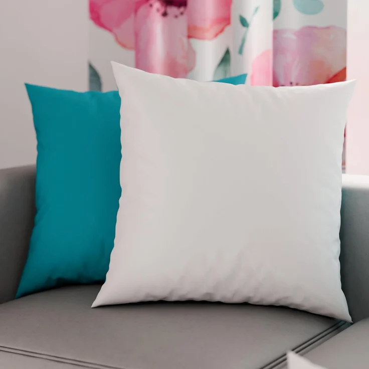 Petti Artigiani Italiani - 1 Paar Kissenbezüge 60x60 cm aus Mikrofaser, Dekokissen für Schlafzimmer, Sofa, Set mit 2 Kissenbezügen, doppelseitiger Kissenbezug Tiffany Weiß