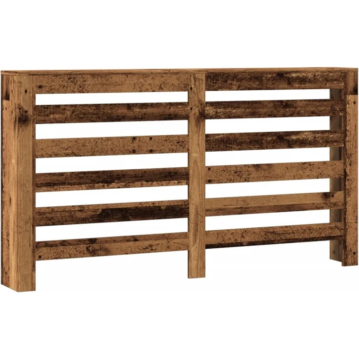 vidaXL Heizkörperverkleidung Altholz-Optik 149x20x82 cm Holzwerkstoff 852706 – Bild 2