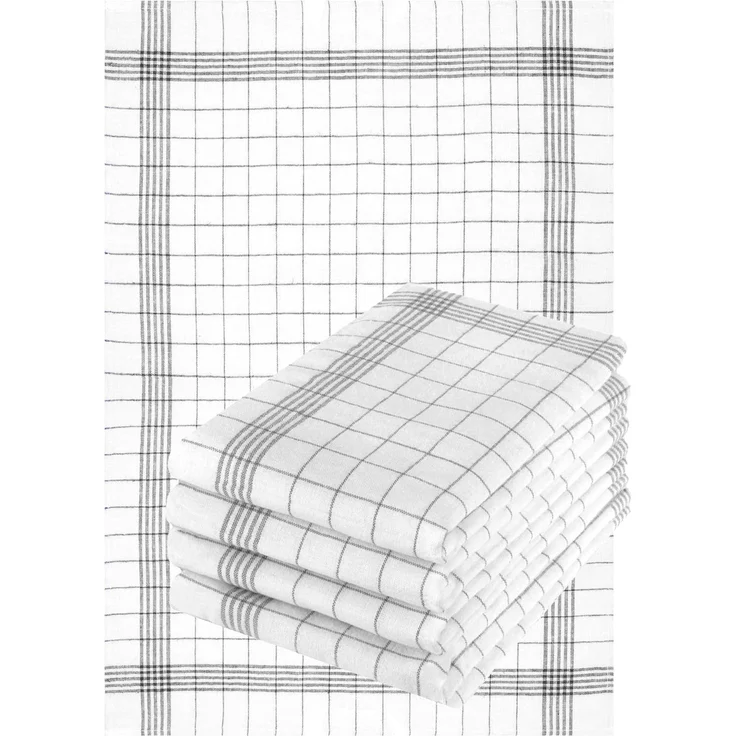 Betz Geschirrtuch 20er Set 50x70cm Geschirrtücher BW, (Set, 5-tlg, Geschirrtücher Küchentücher Handtücher), extrem strapazierfähig saugstark trocknergeeignet Gastronomiequalität