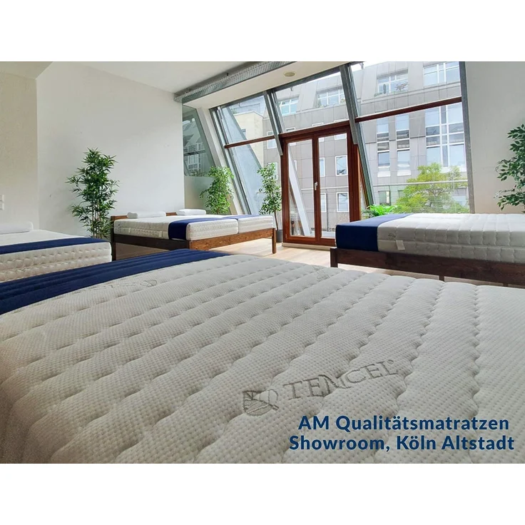 AM Qualitätsmatratzen Kaltschaummatratze mit 6 cm Gelschaum-Auflage, H2, Höhe 24 cm, 80x200 cm – Bild 7