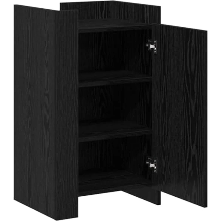 vidaXL Sideboard Schwarz Eichen-Optik 45 x 35 x 75 cm 869176 – Bild 7