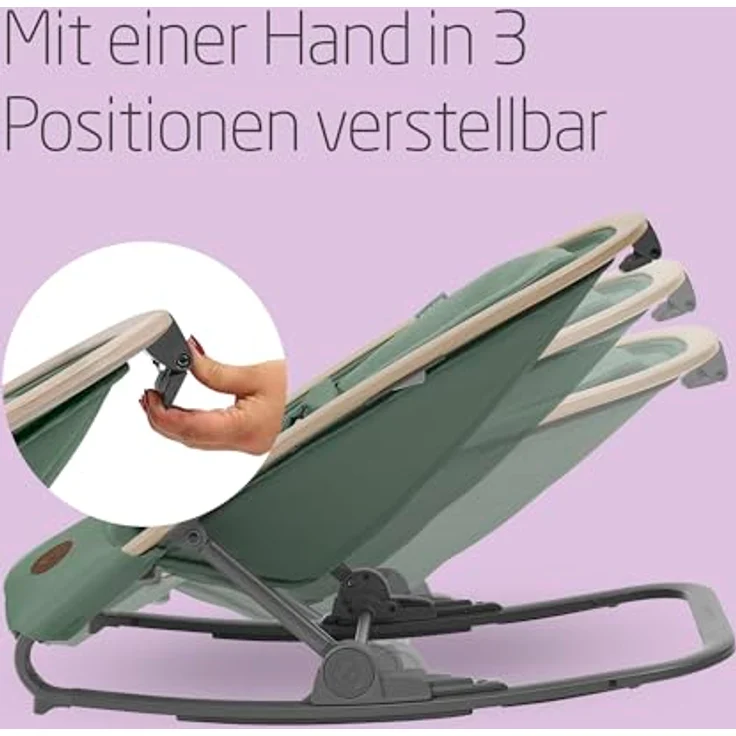 Maxi-Cosi Kori, Babywippe 2-in-1 für Neugeborene bis 9 kg, mit gepolsterter Einlage und Wippfunktion – Bild 4