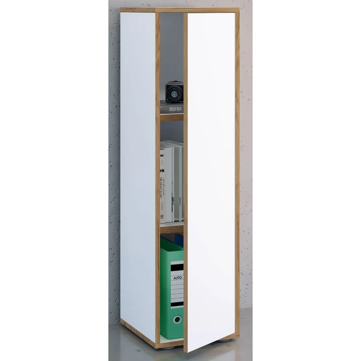 VCM Büroschrank Salia 920724 Weiß H. 110 x B. 30 x T. 33 cm – Bild 3