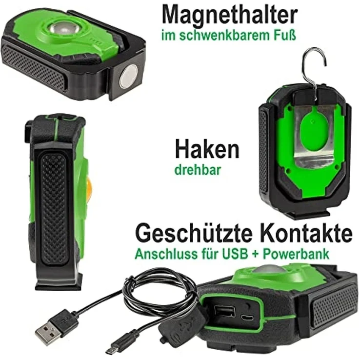 ChiliTec LED Akku Arbeitsleuchte, 15W, 1000lm, IP44 – Bild 3