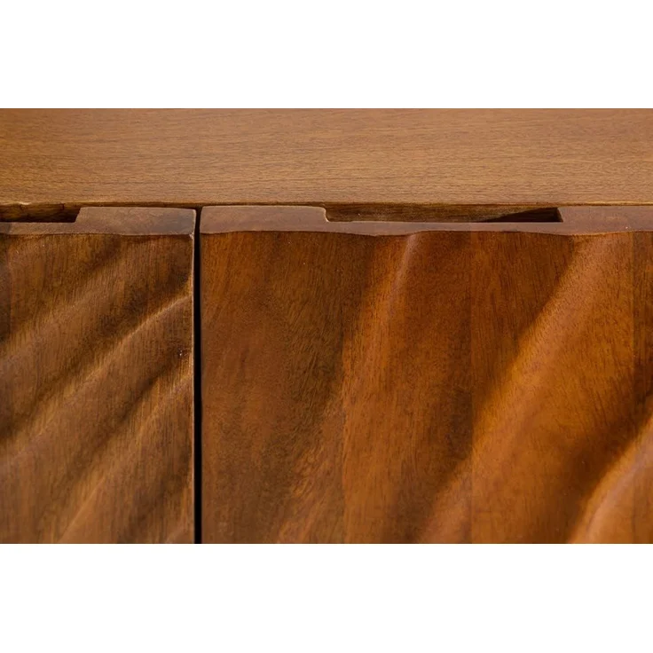 riess-ambiente Sideboard SCORPION 180cm braun / schwarz (Einzelartikel, 1 St), Massivholz · Metall · Kommode · 3D Schnitzereien · Wohnzimmer – Bild 9