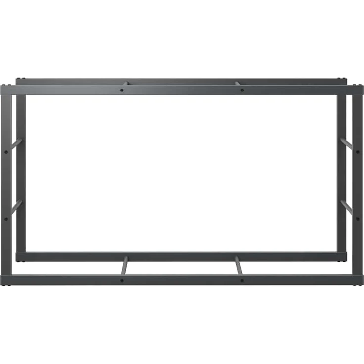vidaXL Brennholzregal Schwarz 110x30x61 cm Stahl 4018466 – Bild 4