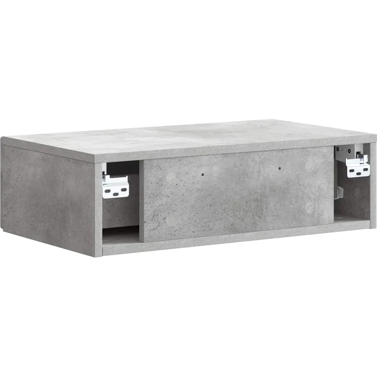 vidaXL Wandmontierter Beistelltisch Betongrau 59 x 34,5 x 17 cm 898148 – Bild 7