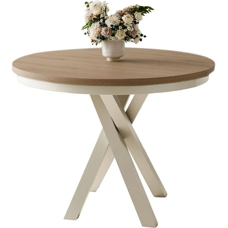 Compleo Esstisch Esszimmer, Modern, Japandi, Industrial - Küchentisch - Runder LOFTO – Bild 2