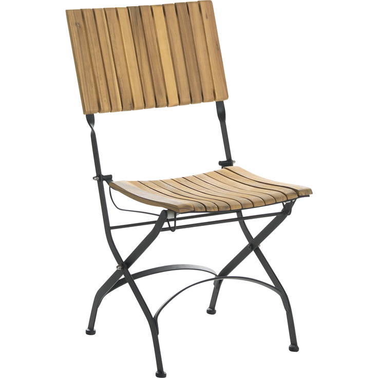Gartenstuhl 2er Set LASCARI ohne Armlehnen Akazienholz Hellbraun – Bild 4