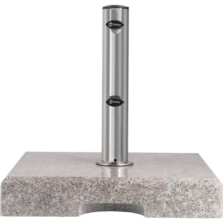 Sekey Betonschirmständer 25/29 kg Sonnenschirmständer Granit, Rechteckig, für Balkon, für Stöcke bis Ø 48 mm