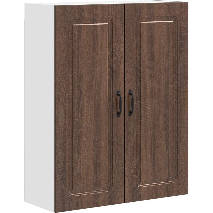 Hängeschrank, Küchenschrank Braun Eichen-Optik 80 x 31 x 100 cm – Bild 1