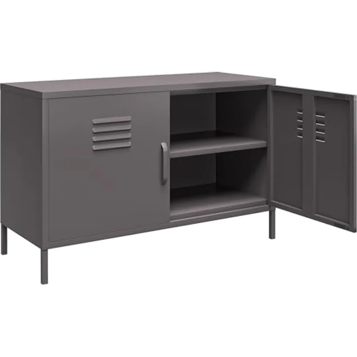 Dorel Home Queer Eye Bradford Metallschrank, Spind, grau, Einheitsgröße – Bild 6