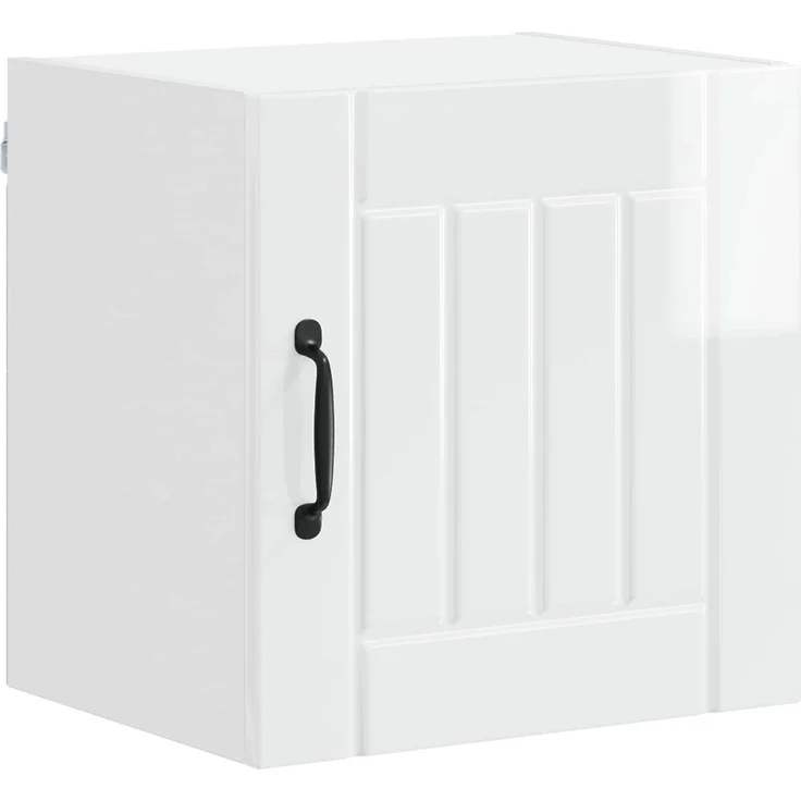 Hängeschrank, Küchenschrank Hochglanz Weiß 40 x 31 x 40 cm Holzwerkstoff – Bild 1