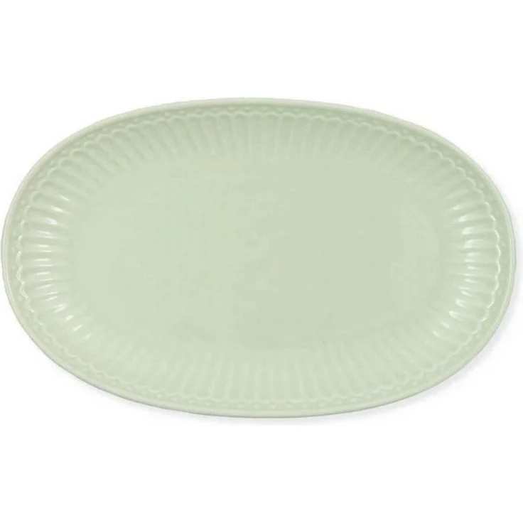 Greengate Servierplatte Plätzchenteller Alice Oval Pale Green (23cm) – Bild 4