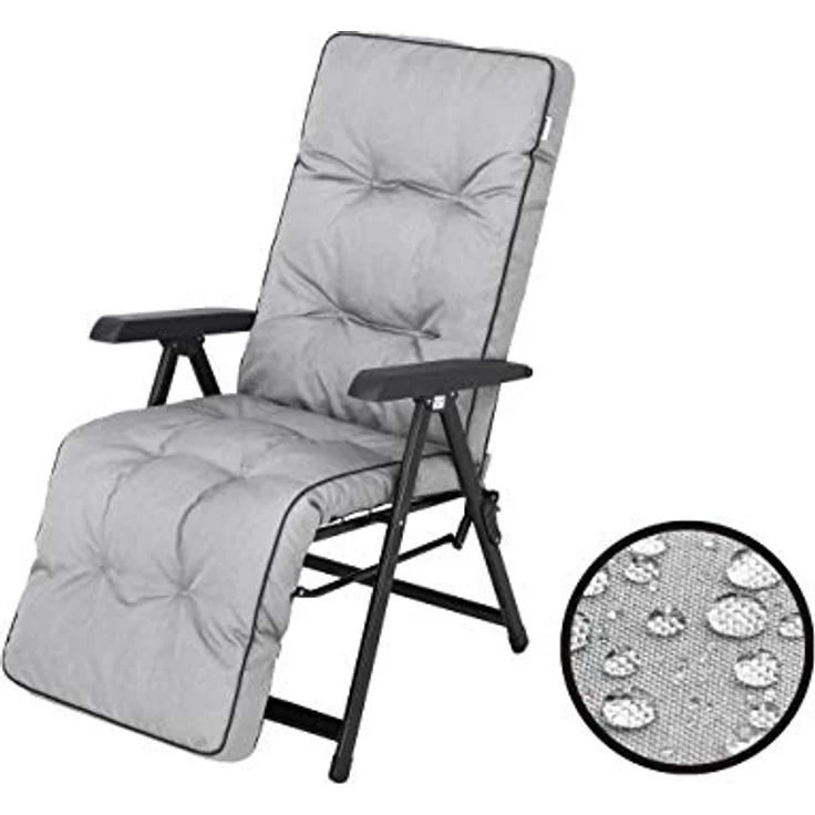 Bjird Liegenauflage Auflage für Liegestuhl 160x50x8, extra dicke Polsterauflage für klappbare Gartenliege/Sonnenliege – Bild 9