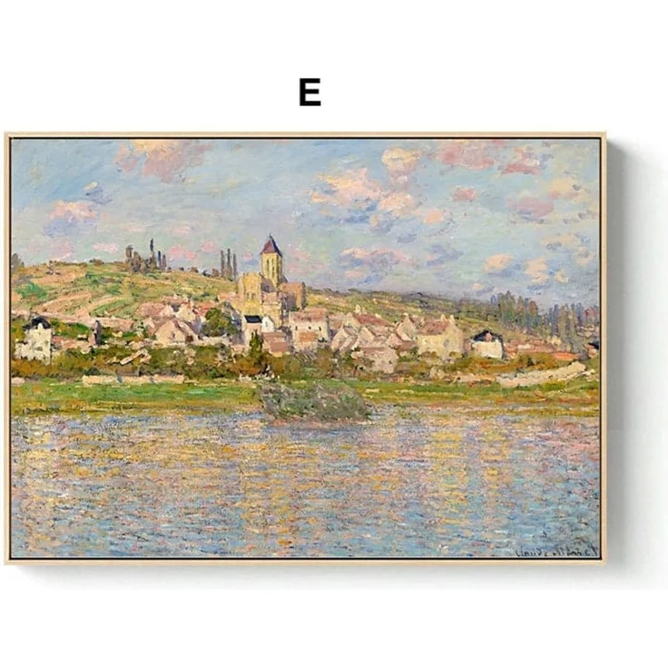 Poster Vintage Claude Monet · Deko Print ohne Rahmen - 55x40 cm / B – Bild 6