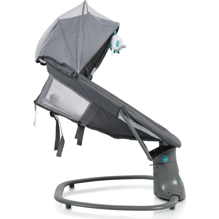 Moni Babywippe Axel 3 in 1 Schaukelfunktion Stubenwagen, Fernbedienung, Melodien grün – Bild 3
