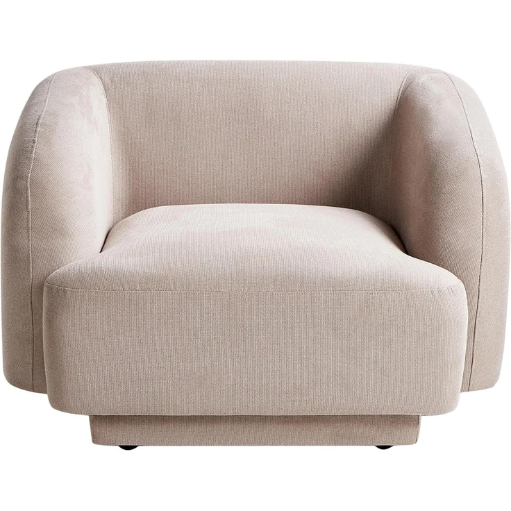 Sessel SKJANES Stoff Taupe – Bild 4