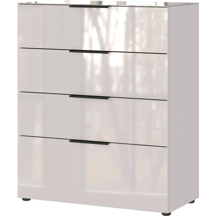 Kommode Owingen / Oakland, Holzwerkstoff, Weiß, 83 x 102 x 42 cm – Bild 2